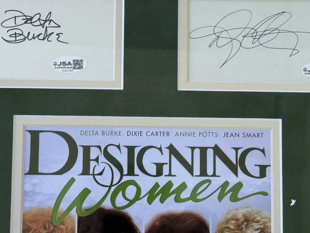 Delta Burke, Dixie Carter, Annie Potts, Jean Smart — Designing Women Autographed Cast Cuts Delta Burke Dixie Carter +2 Framed JSA, image 4