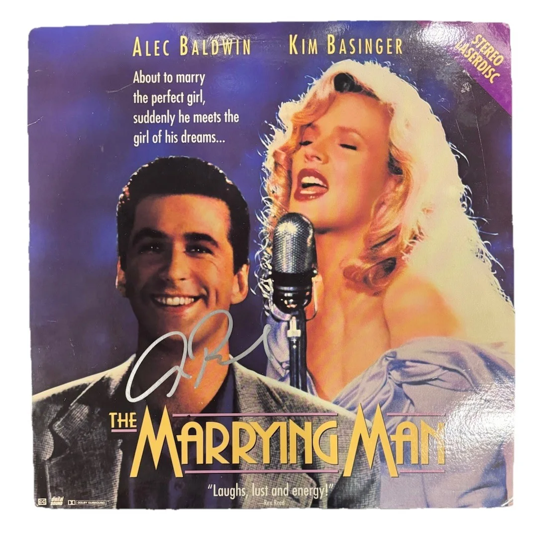 Alec Baldwin — Alec Baldwin The Marrying Man Signed Autographed Movie Laserdisc