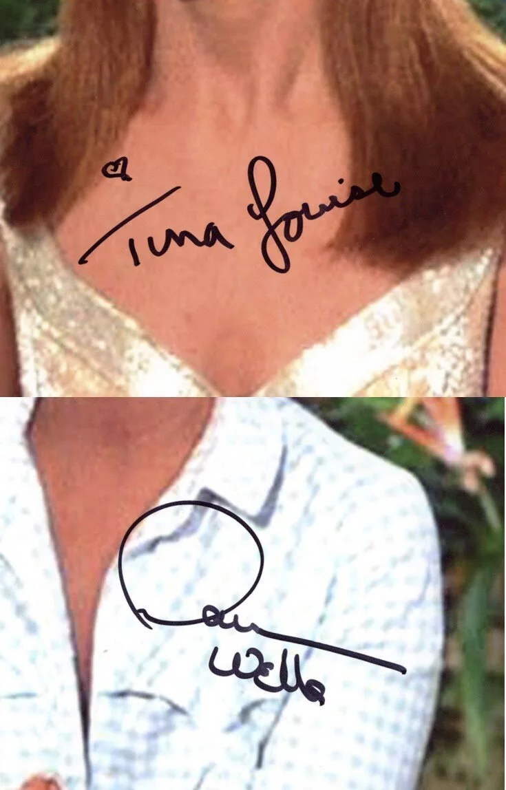 TINA LOUISE & DAWN WELLS DUAL SIGNED 11x14 PHOTO GILLIGAN'S ISLAND BECKETT BAS, изображение 2