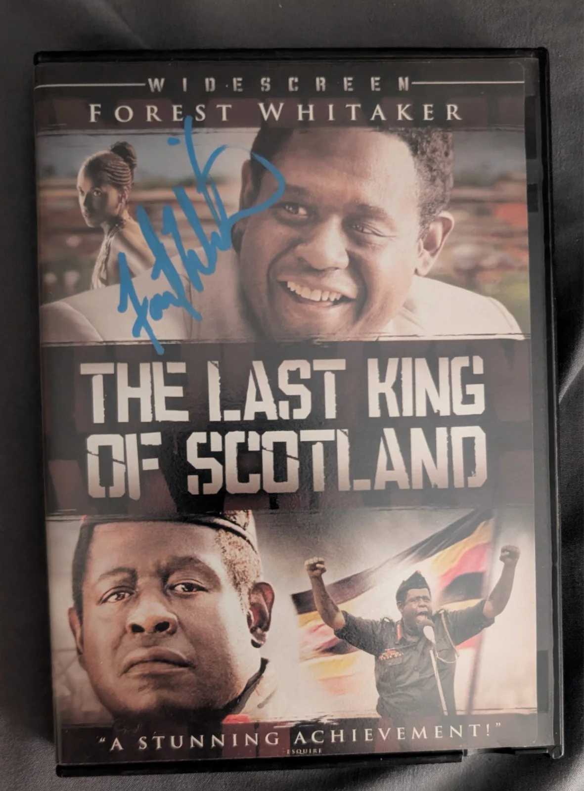 Forest Whitaker — FOREST WHITAKER signed autograph THE KING OF SCOTLAND dvd cover