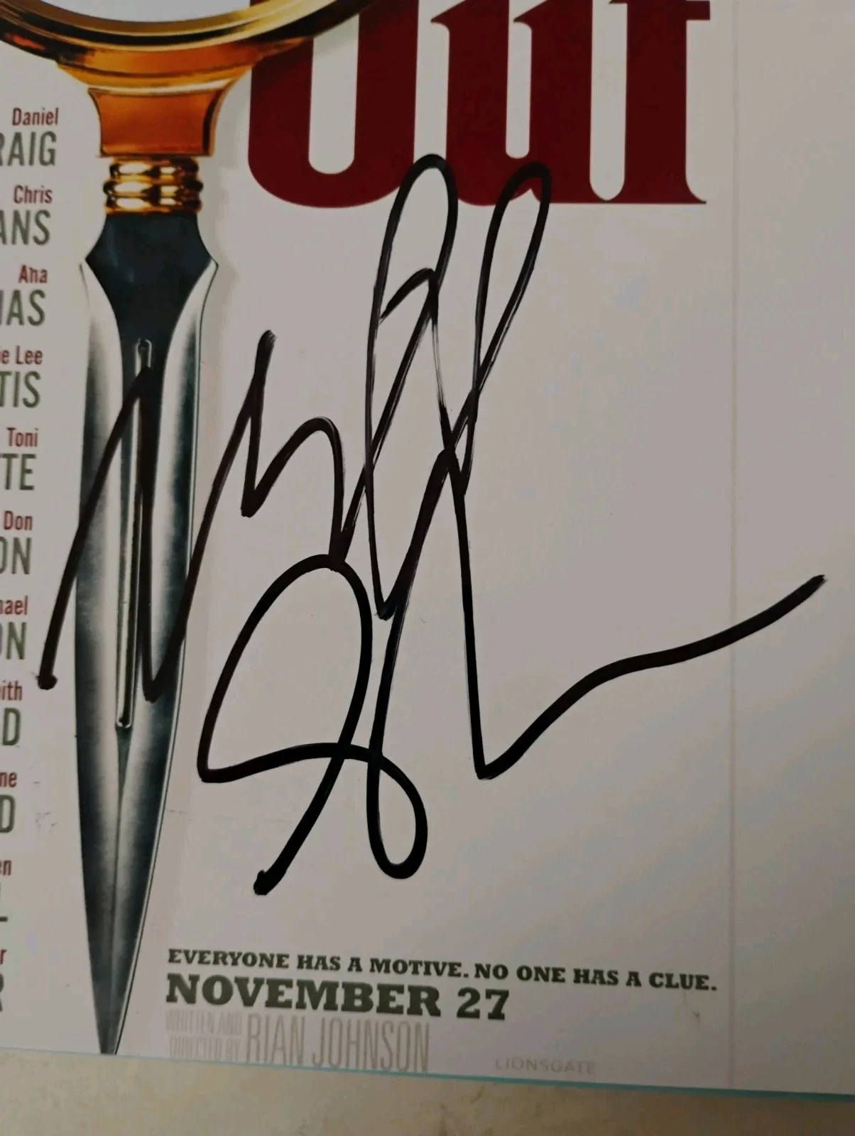 Michael Shannon — MICHAEL SHANNON ACTOR STAR SIGNED AUTOGRAPH KNIVES OUT 8x10 PHOTO PROOF PIC RARE, image 2