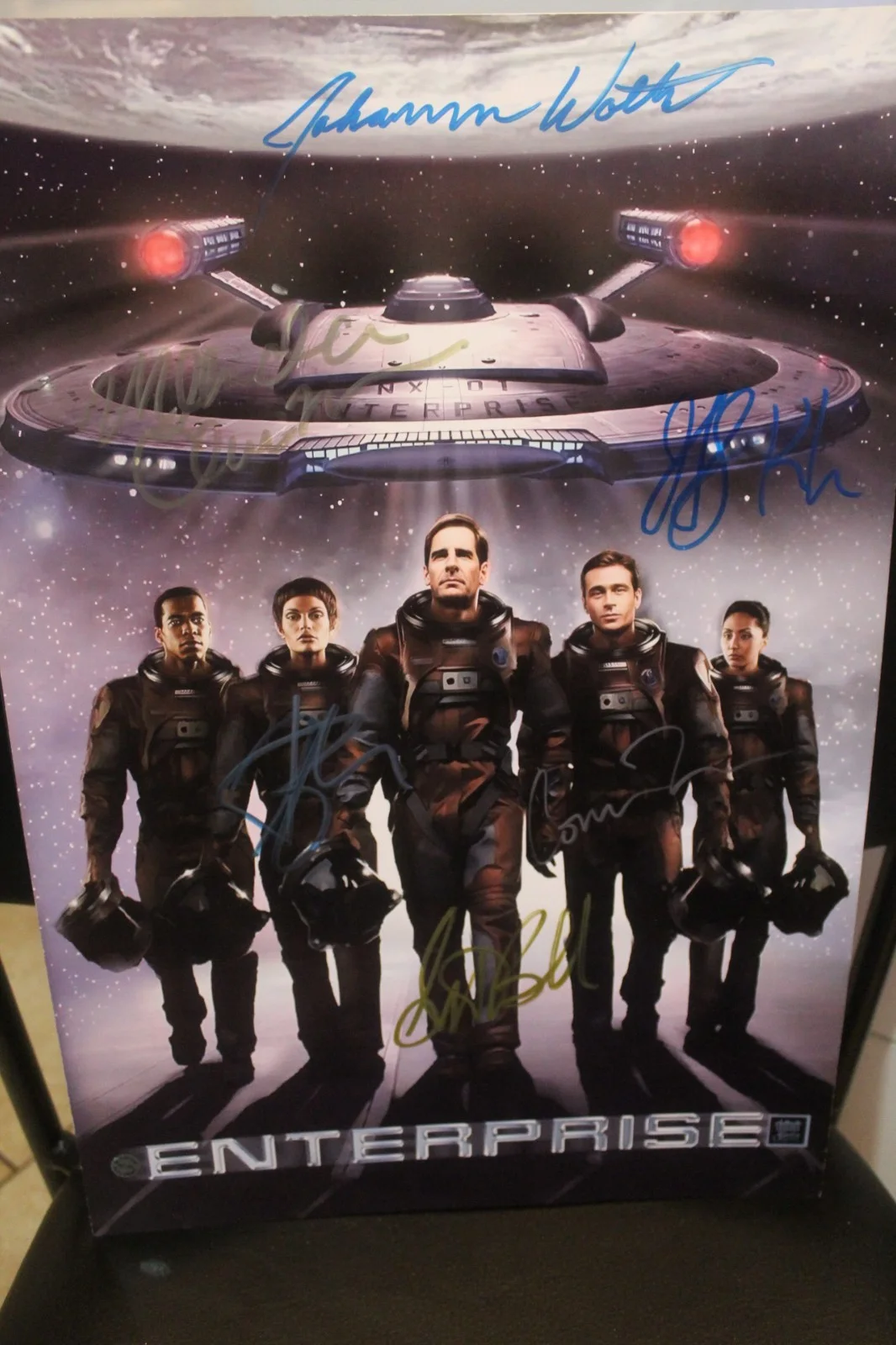 Scott Bakula — 13x19 - Signed Poster - Star Trek Enterprise, Scott Bakula - Tv Series + COA, image 2