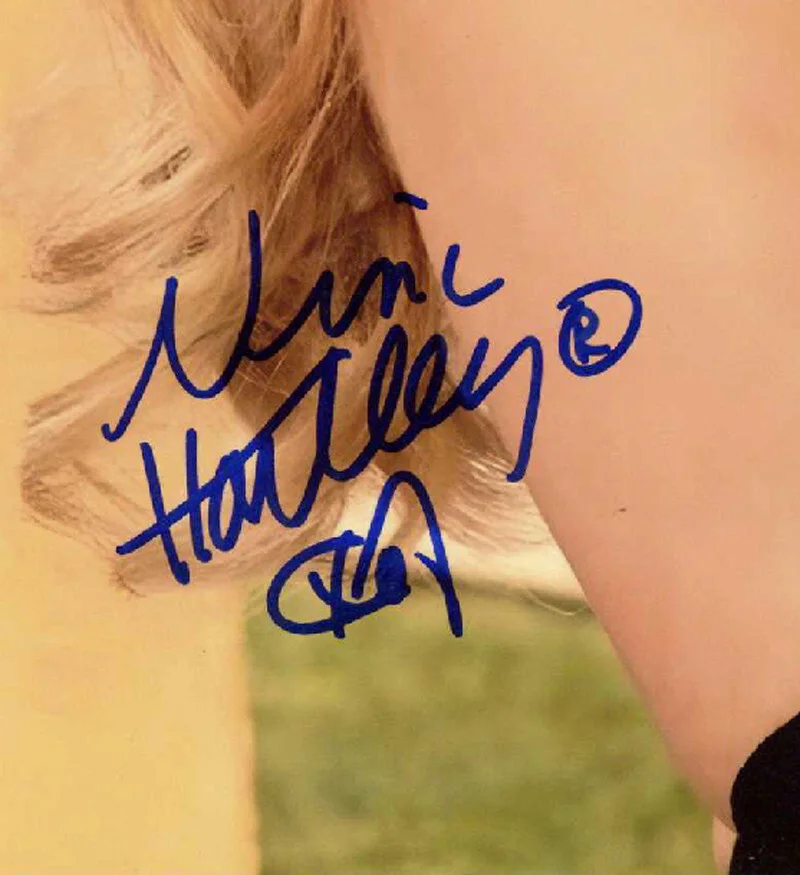 NINA HARTLEY SIGNED AUTOGRAPHED 11x14 PHOTO ADULT MOVIE ACTRESS RARE BECKETT BAS, изображение 2