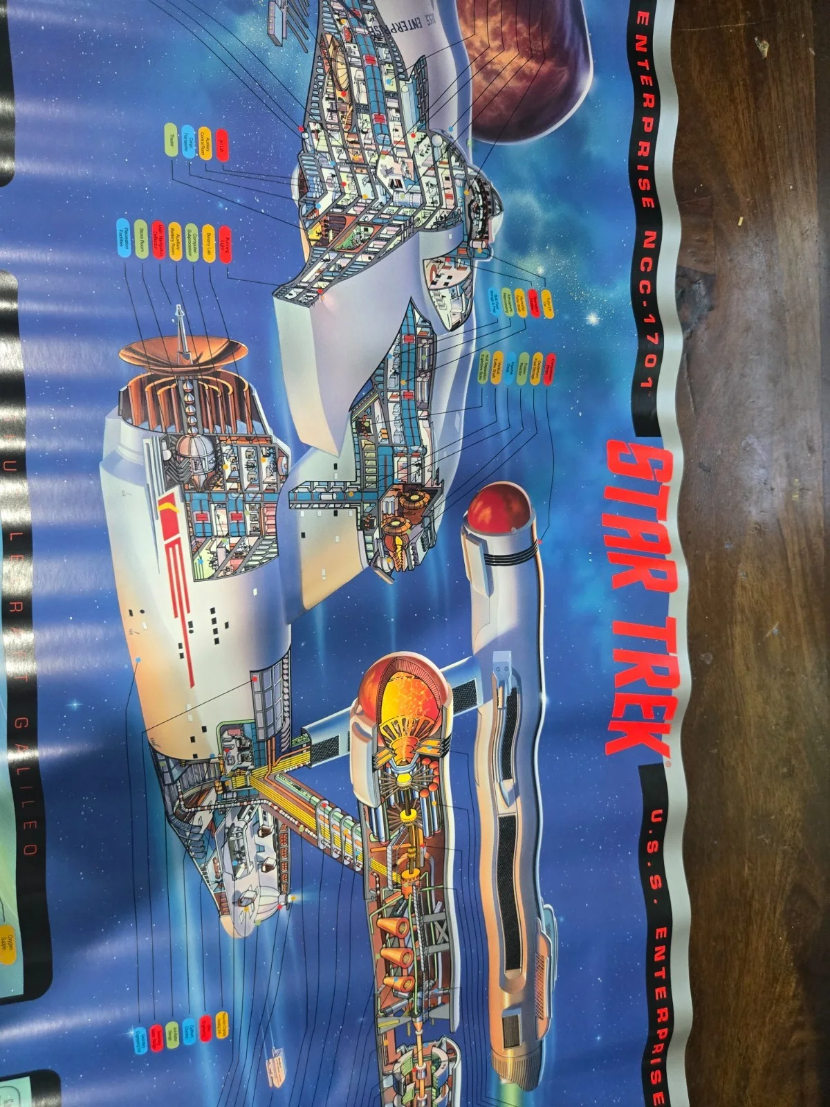 Star Trek SciPubTech USS Enterprise 1701 Lithograph Signed by Cushman & Kayganic, изображение 5