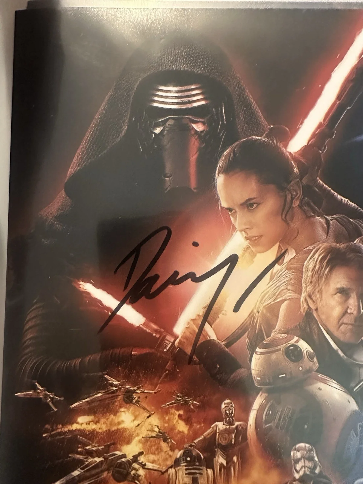 Star Wars: The Force Awakens 4 Members Autographed 8x10 Photo W/ COA, image 2