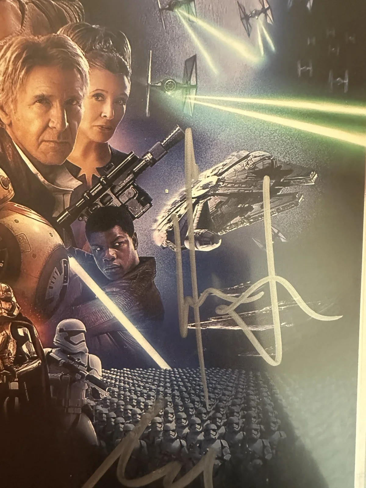 Star Wars: The Force Awakens 4 Members Autographed 8x10 Photo W/ COA, image 3