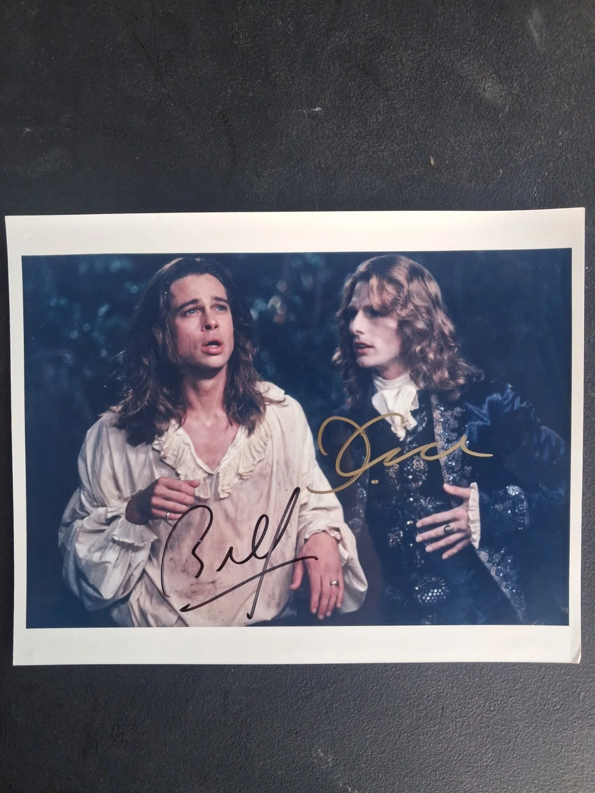 Tom Cruise And Brad Pitt Signature With C.O.A 1994 Interview With The Vampire., image 2