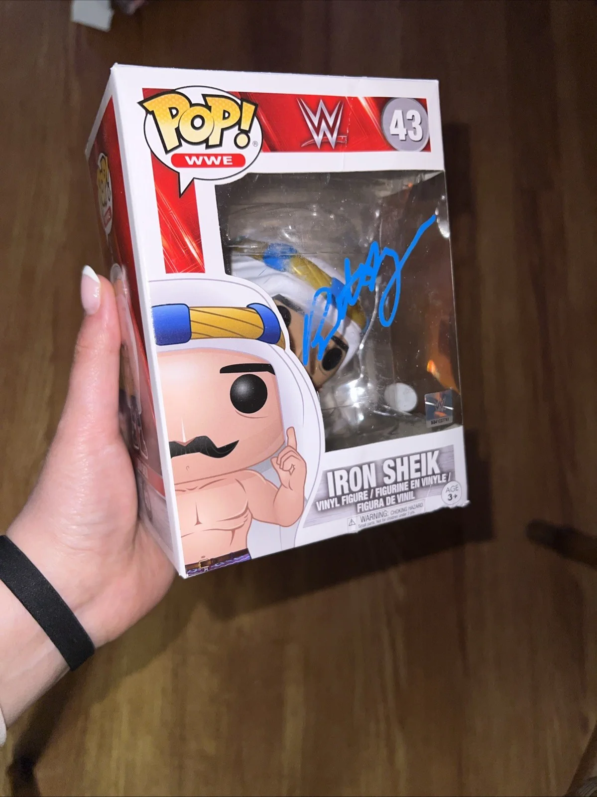 Brett Azar — Brett Azar Signed POP Funko Iron Sheik WWE 43, image 2
