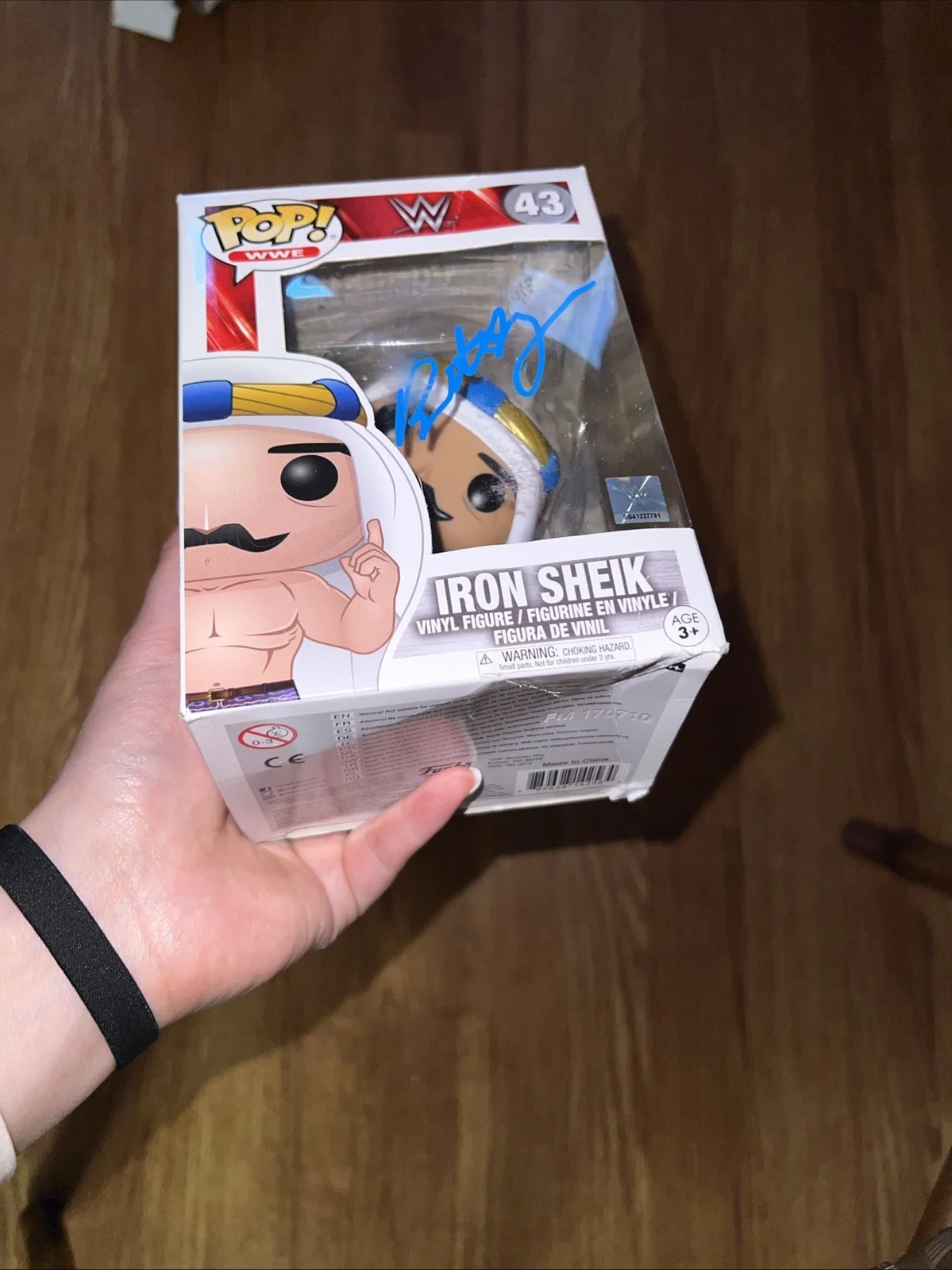 Brett Azar — Brett Azar Signed POP Funko Iron Sheik WWE 43, image 3