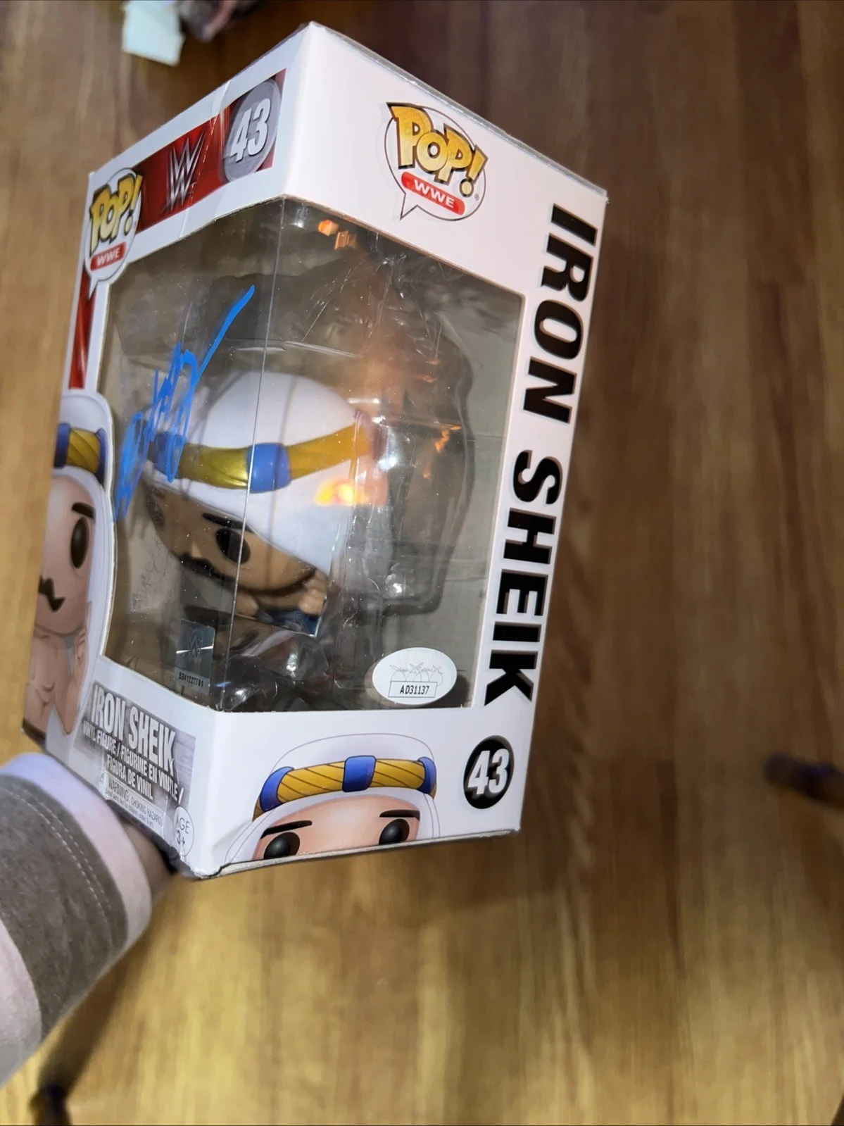 Brett Azar — Brett Azar Signed POP Funko Iron Sheik WWE 43, image 4