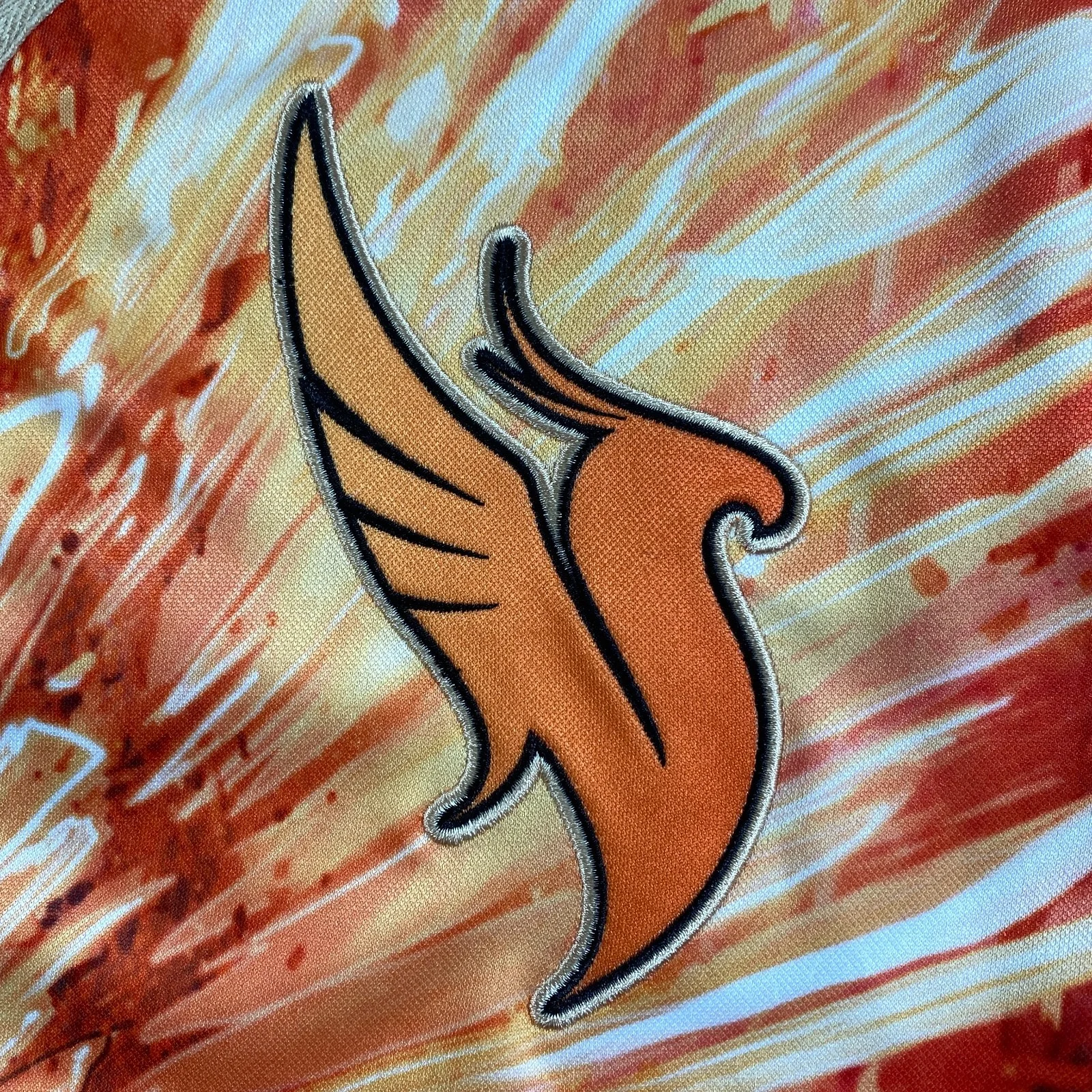 Illenium Fallen Embers Baseball Jersey Medium Phoenix Fire Orange Rave EDM #3, image 3