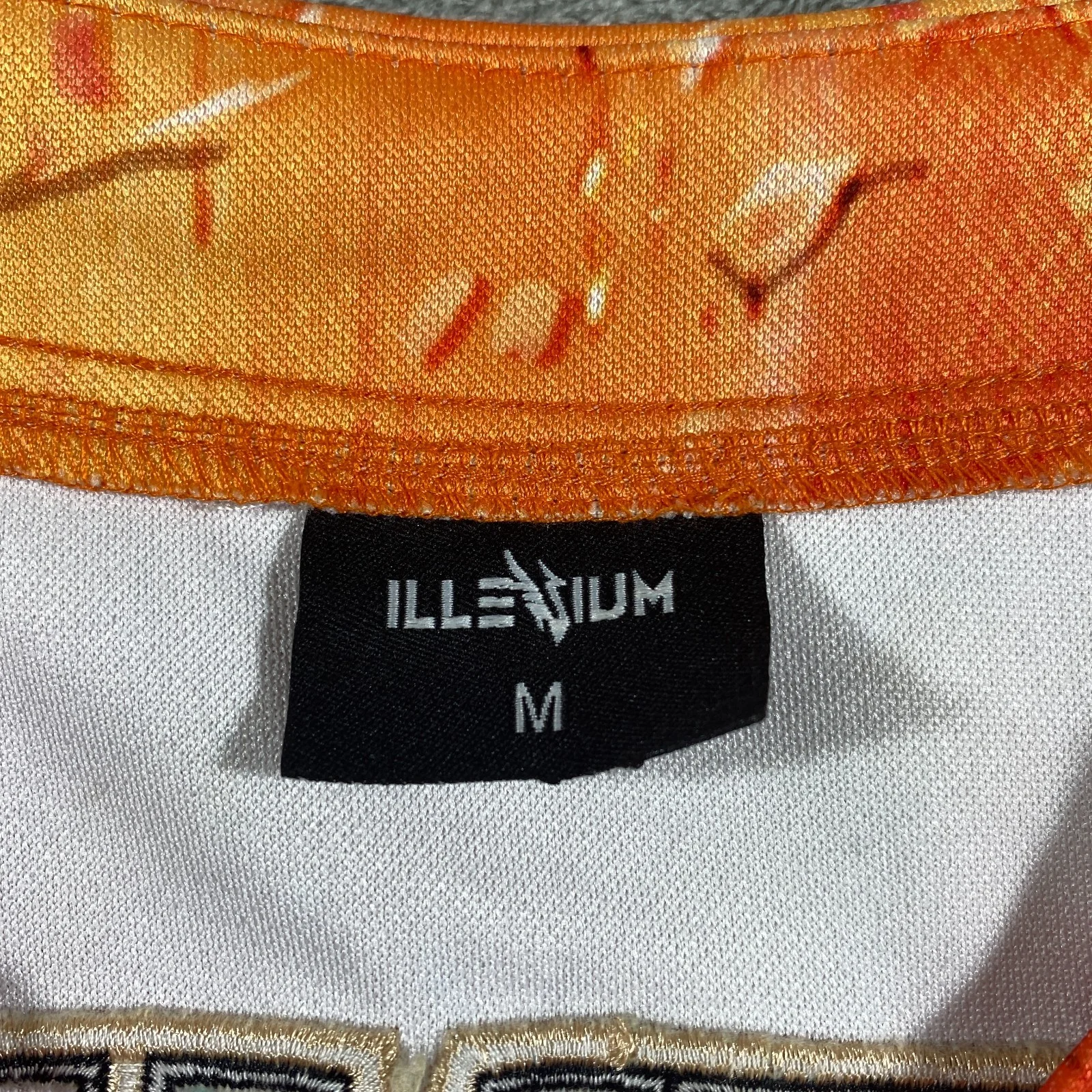 Illenium Fallen Embers Baseball Jersey Medium Phoenix Fire Orange Rave EDM #3, image 5