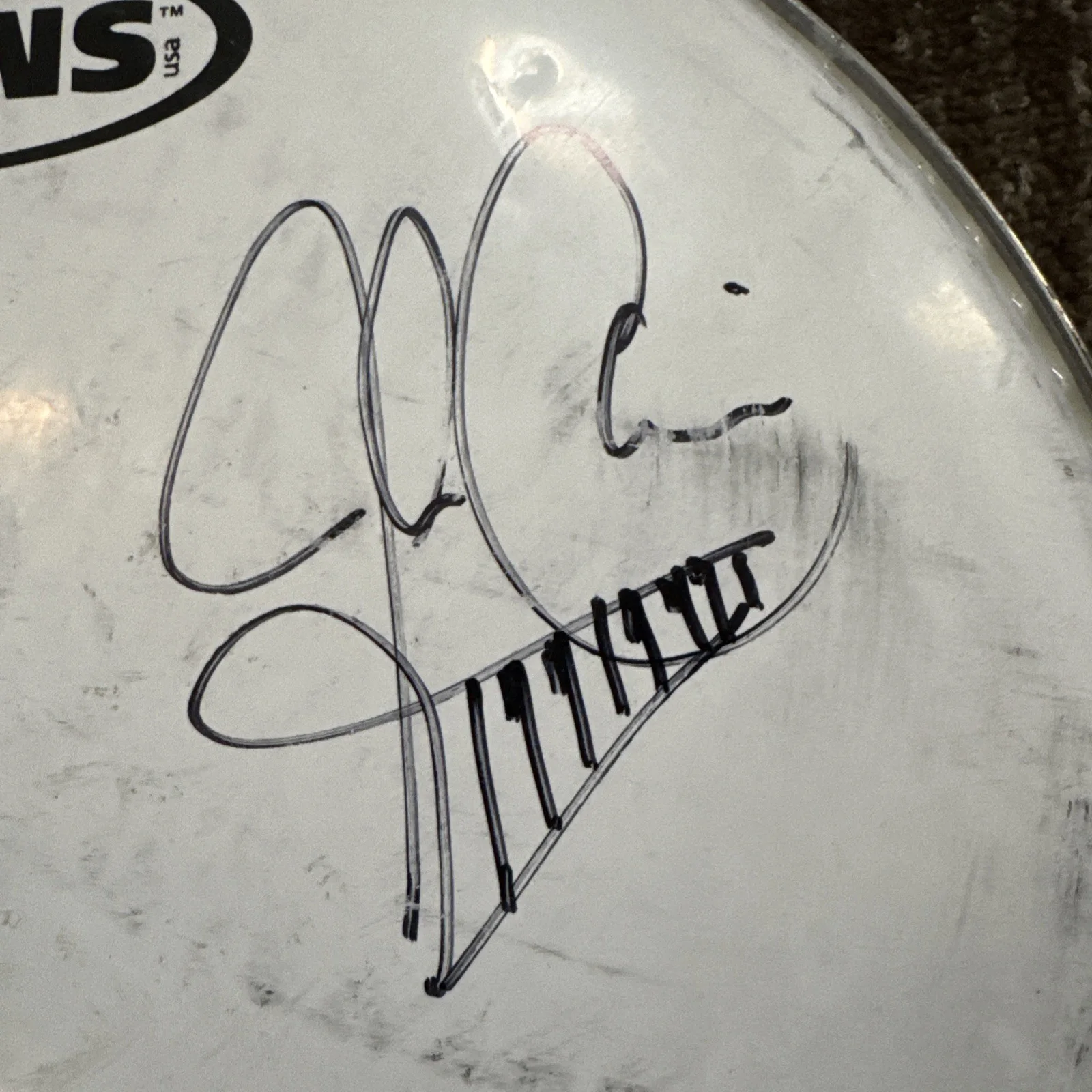 Journey Autographed 10 Inch Drum Head Concert Used 03-05 ￼, изображение 2