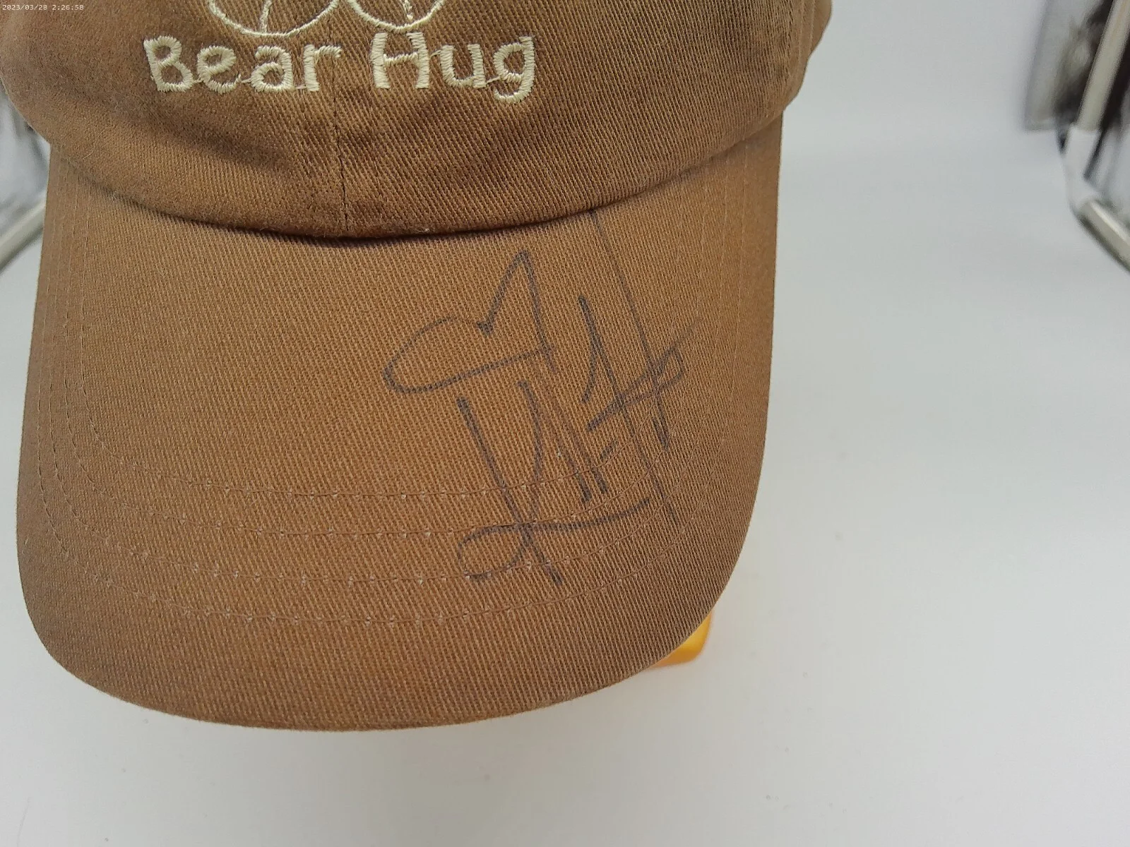 Kellen Lutz — KELLEN LUTZ signed autographed Bear Hug Hat Cap Stephenie Meyer charity, image 4