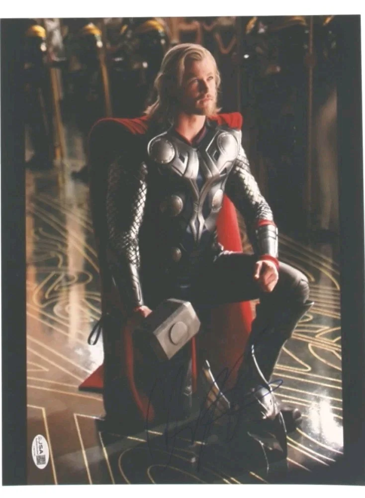 Chris Hemsworth Autographed Thor Signed 11x14 Photo JSA COA, image 2