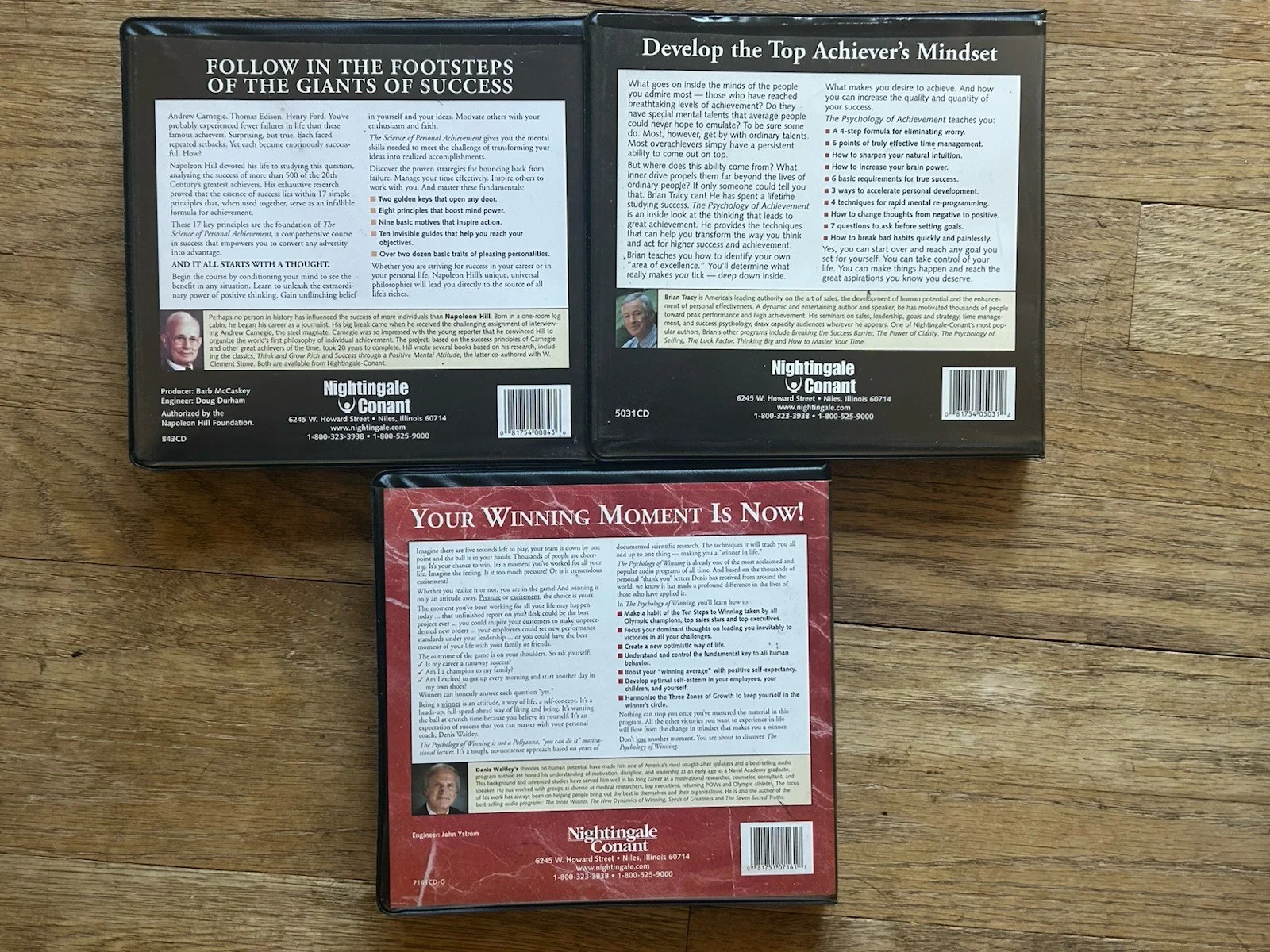 Napoleon Hill Brian Tracy Waitley 18 CD Bundle Nightingale-Conant + CUSTOM ART, image 2