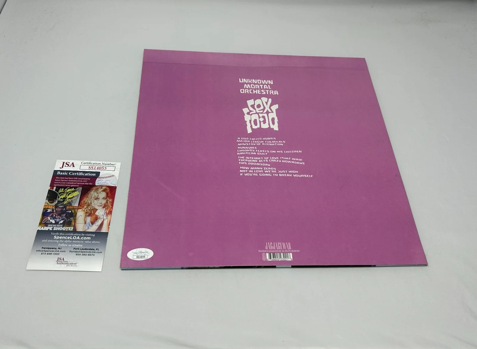 Ruban Nielson signed Unknown Mortal Orchestra Sex Food Album JSA COA, изображение 2