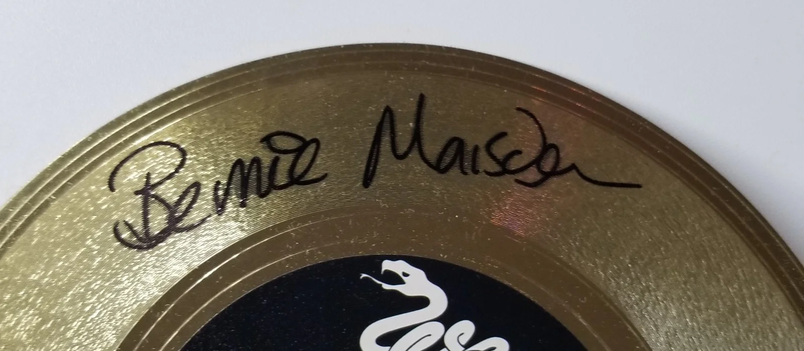 Bernie Marsden of Whitesnake REAL hand SIGNED 7" Gold Flex Record COA Autograph, изображение 2