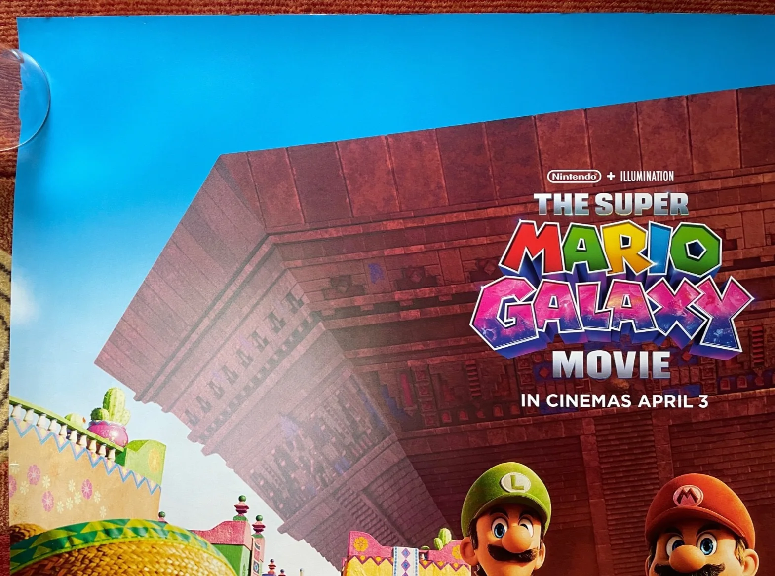 THE SUPER MARIO GALAXY MOVIE (2026) Original UK Advance Quad Movie Poster V.2, изображение 3