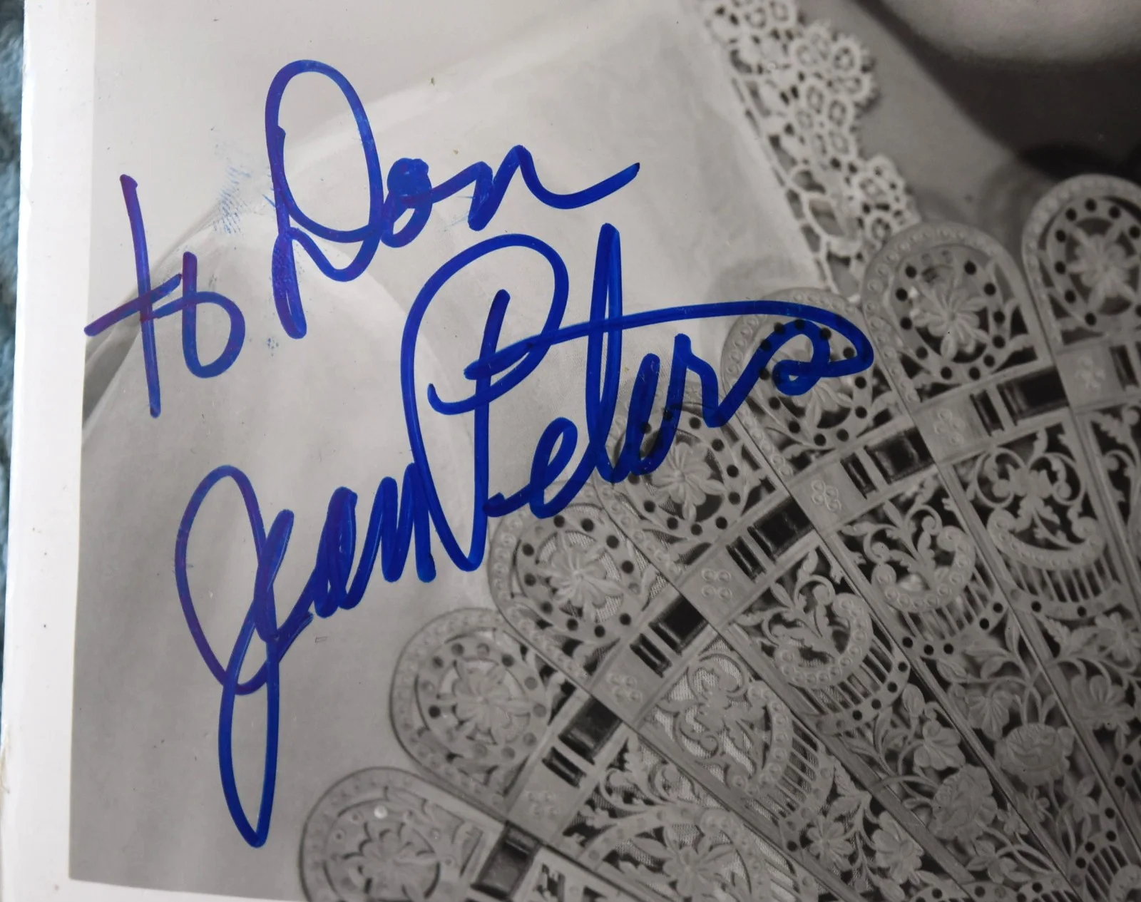 Jean Peters Hand Signed Original Photo 8"X10", изображение 2