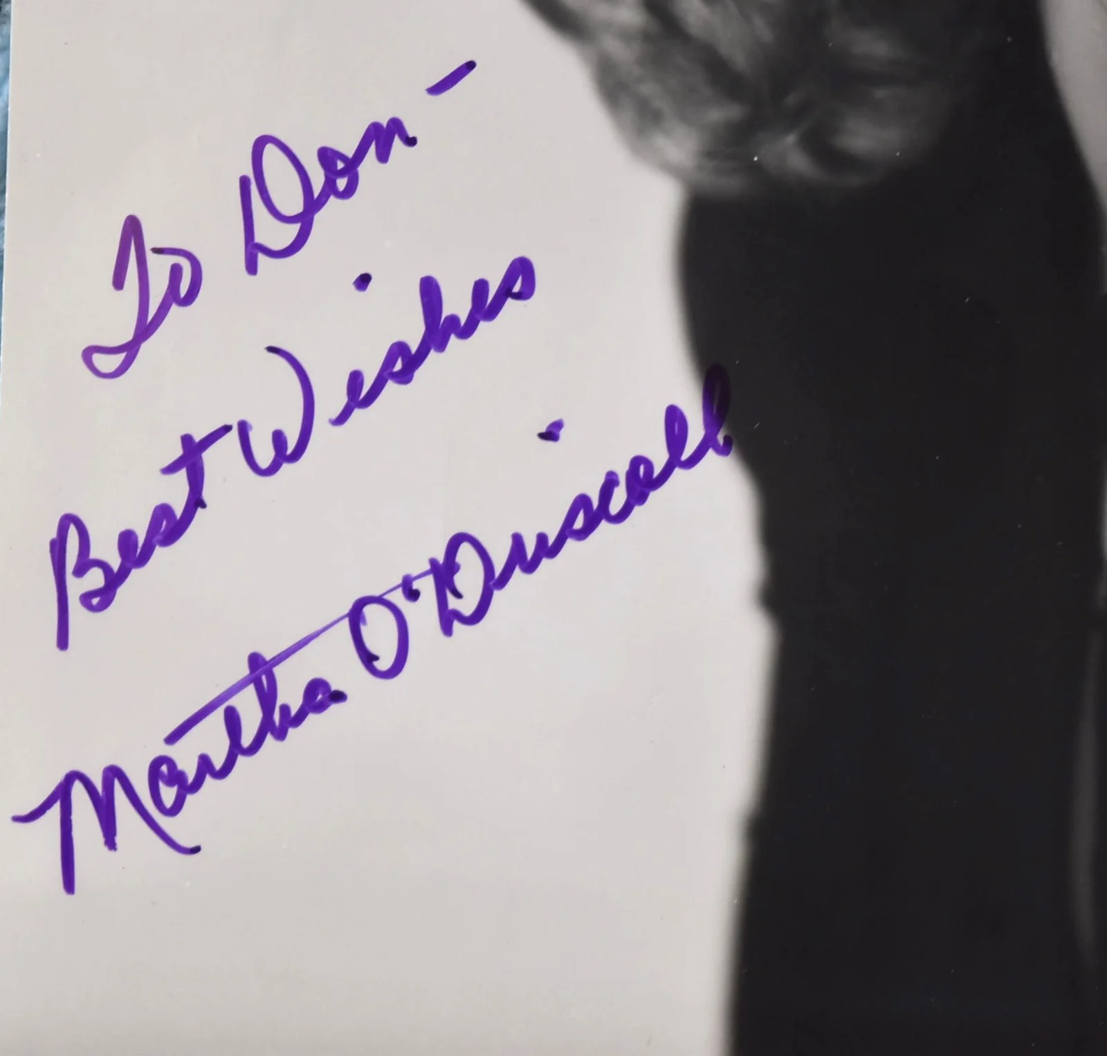 Martha O'Driscoll Hand Signed Original Photo 7"X9 1/2", изображение 2