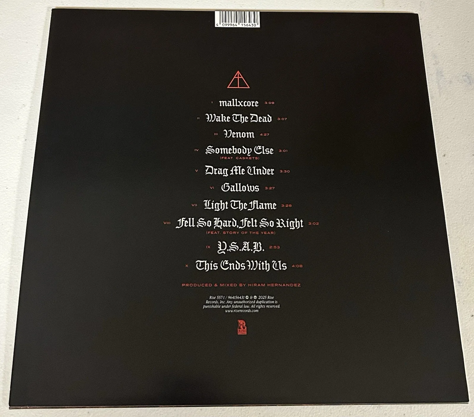 BLESSTHEFALL AUTOGRAPHED SIGNED GALLOWS LP VINYL ALBUM WITH JSA COA # CM86136, изображение 3