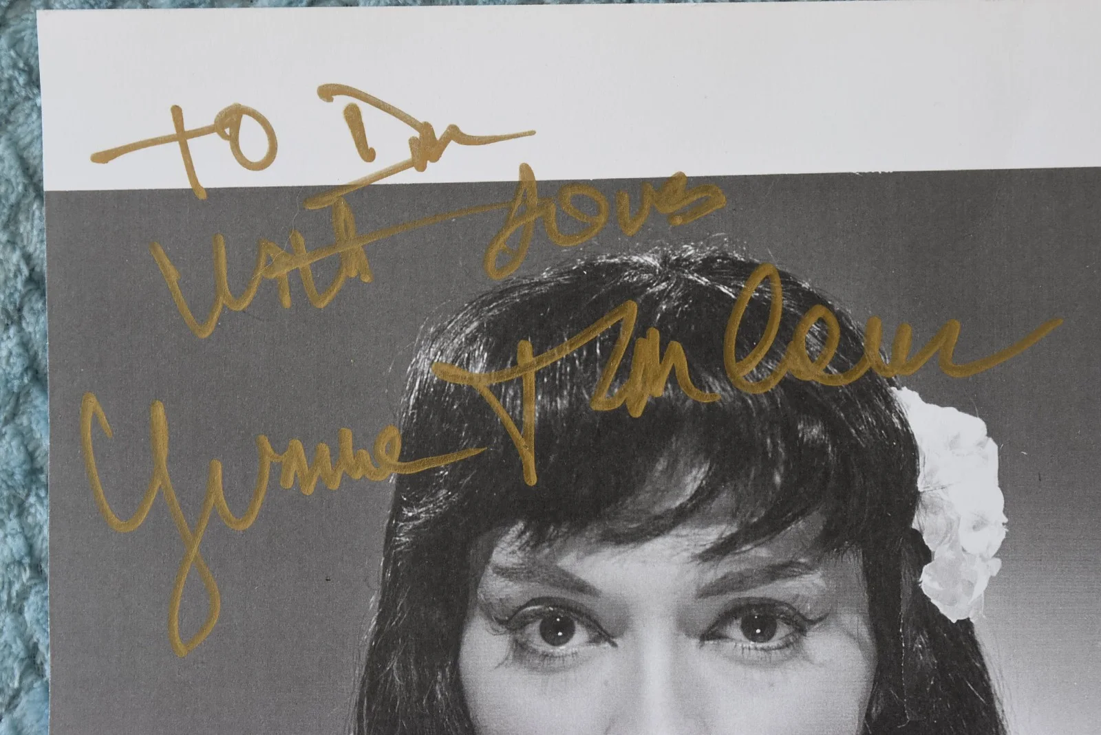 Yvonne Monlaur (Circus of Horrors) Hand Signed Original Photo 10"X8", изображение 2