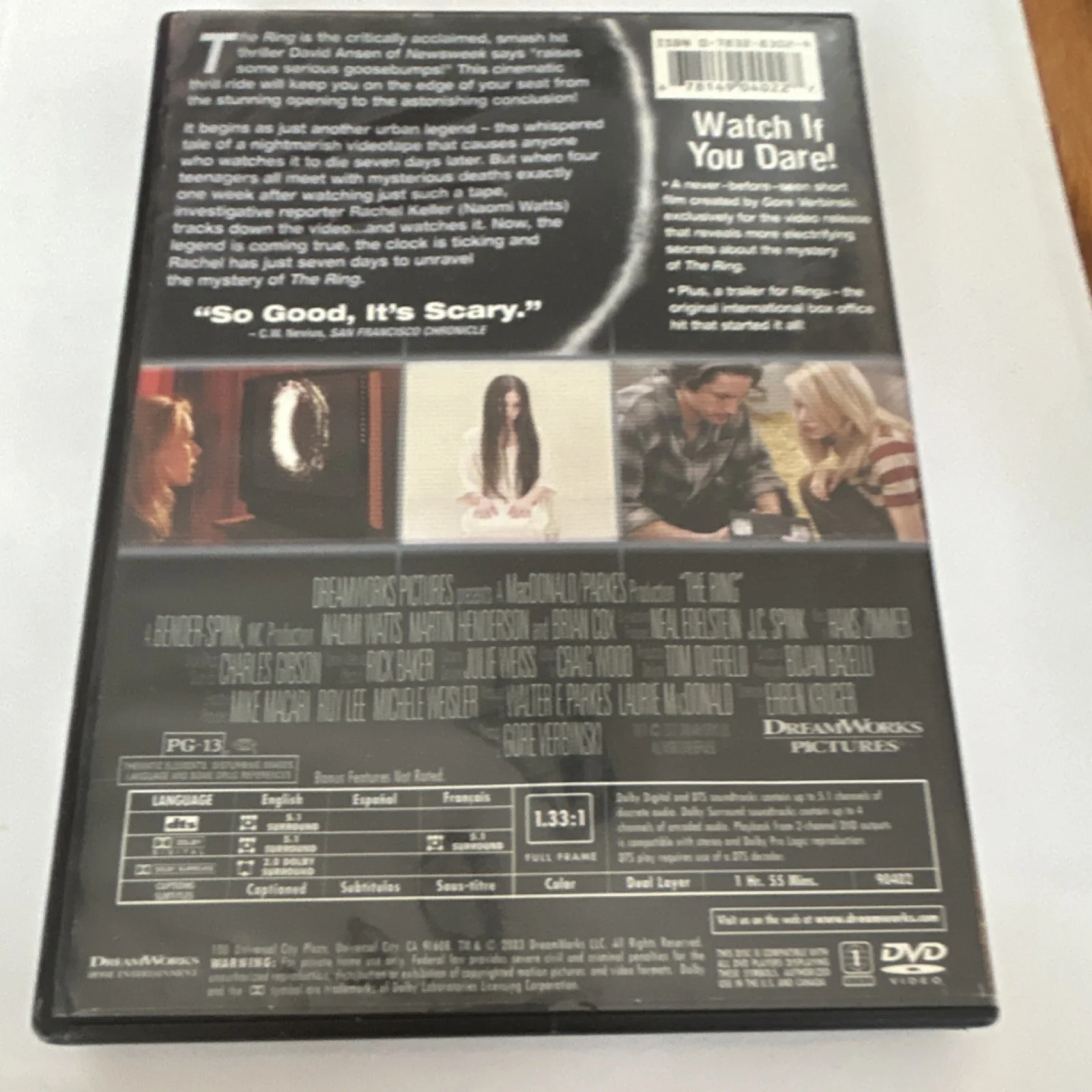 Jeany Bergman — The Ring Original DVD Cover Signed by Jeany Bergman, image 2