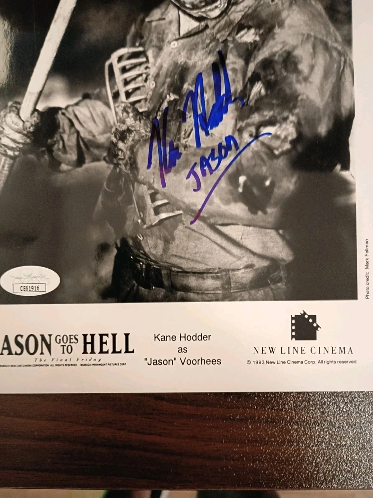 Kane Hodder — KANE HODDER Signed Autographed 8x10 Photo as JASON from FRIDAY THE 13th..JSA COA, image 5