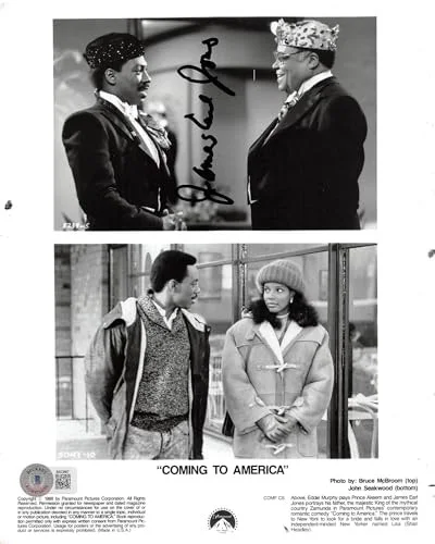 James Earl Jones — James Earl Jones Coming to America Authentic Signed 8x10 Photo BAS #BK03887, image 2