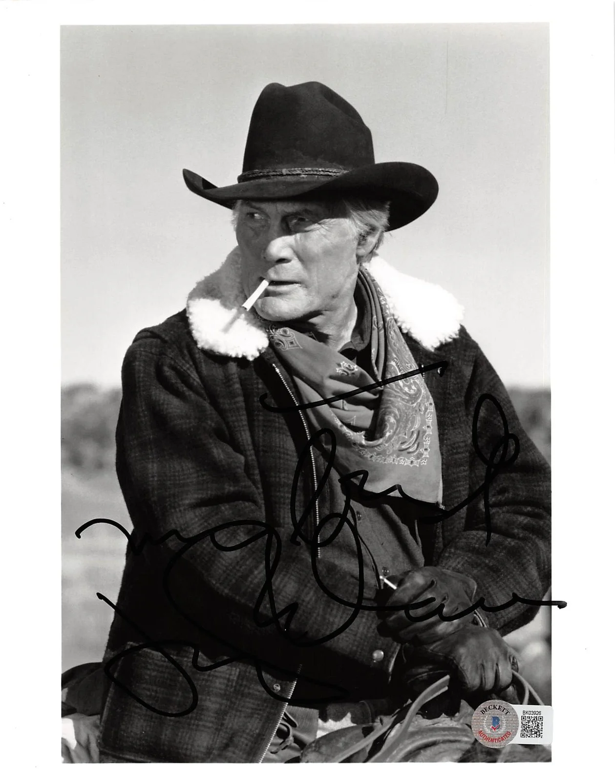 Jack Palance — Jack Palance City Slickers Authentic Signed 8x10 Photo Autographed BAS #BK03926, изображение 3