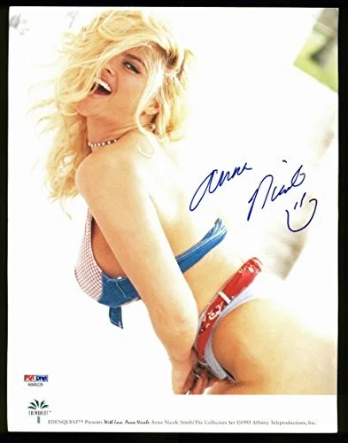 Anna Nicole Smith — Anna Nicole Smith Sexy Authentic Signed 8.5x11 Edenquest Photo PSA/DNA #AB08229, изображение 3