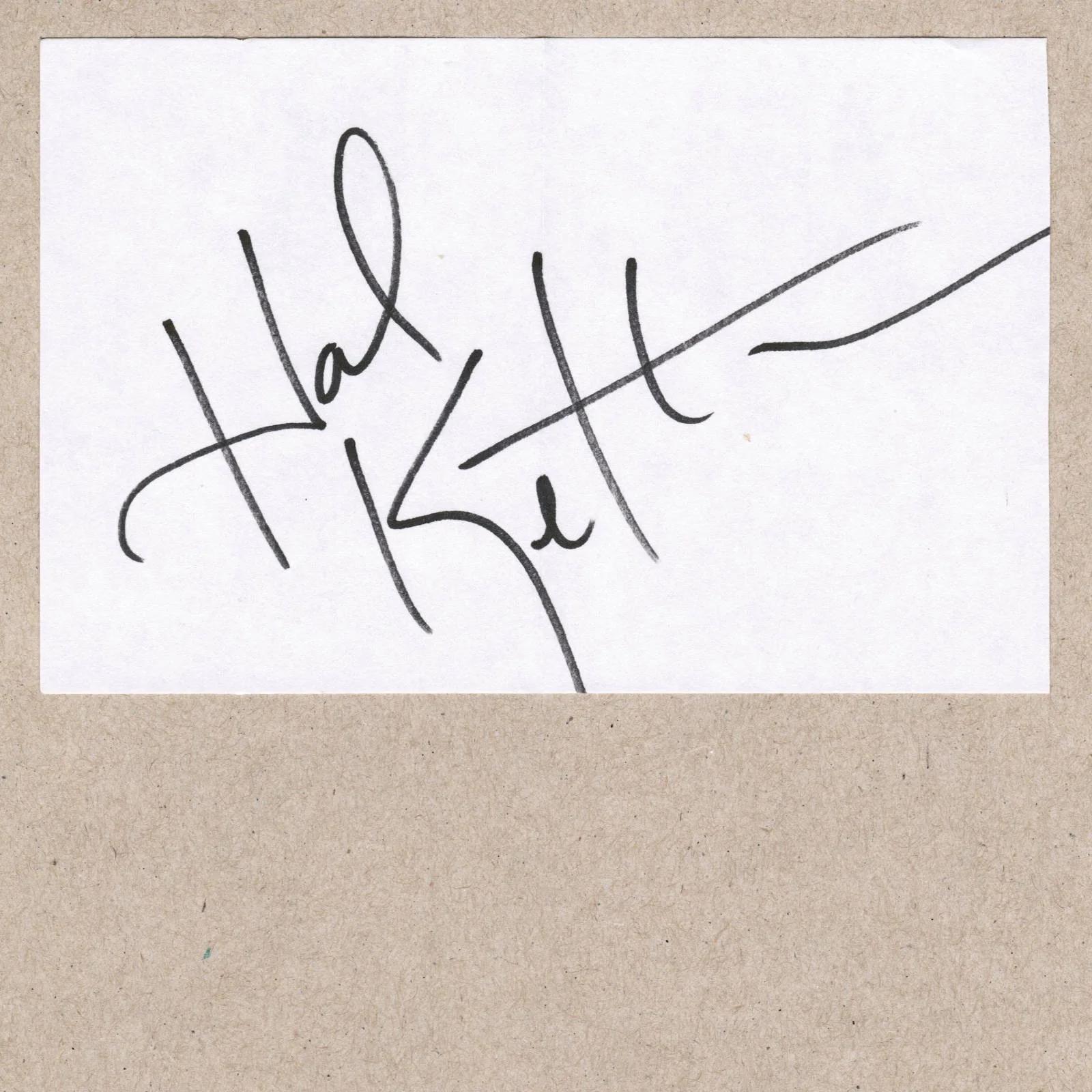 Hal Ketchum Signed Autograph w/ Fan Taken 3.5 x 3.5 OOAK Photo Vintage, изображение 2