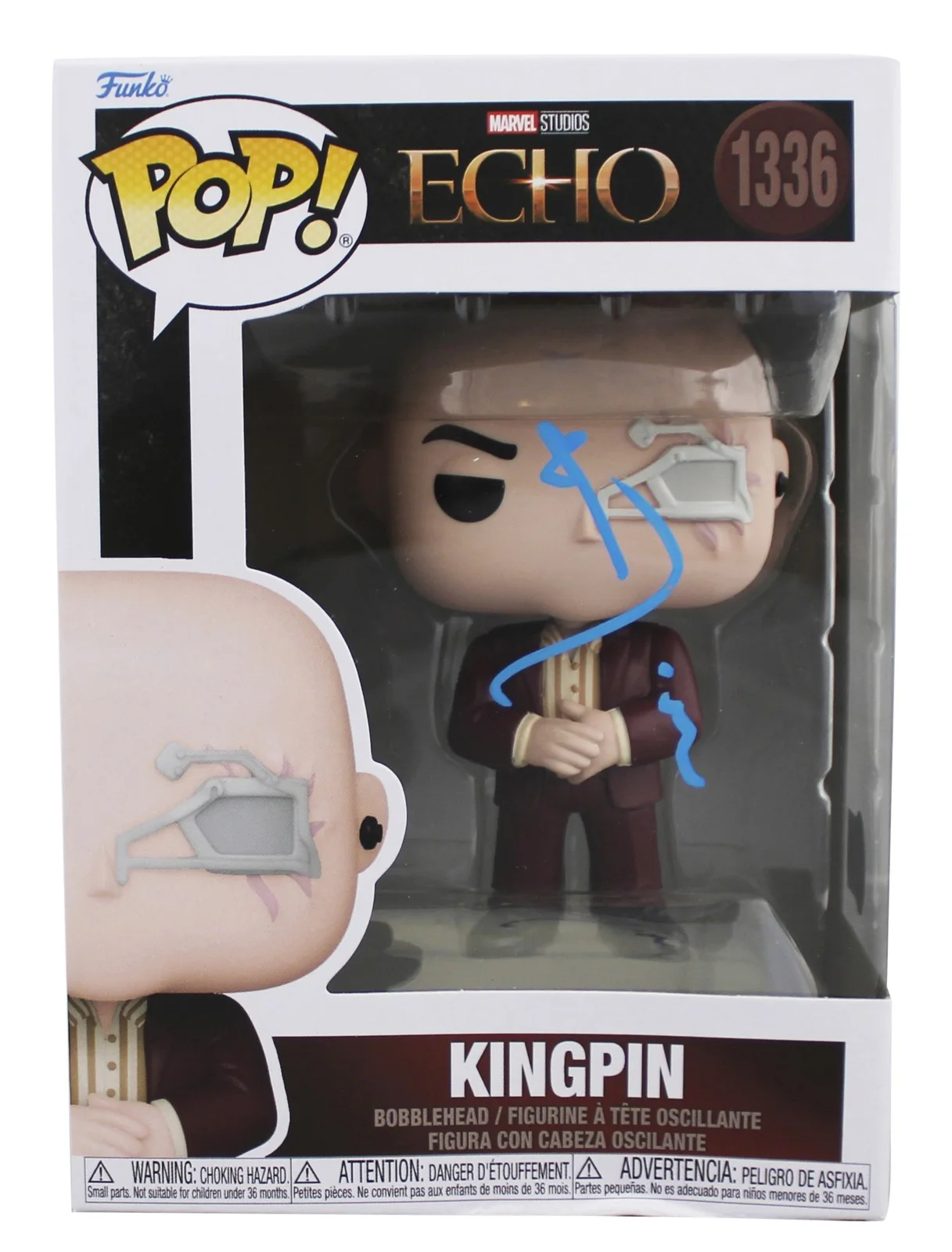 Vincent D'Onofrio — Vincent D'Onofrio Echo Signed Kingpin #1336 Funko Pop Vinyl Figure BAS #BL69233