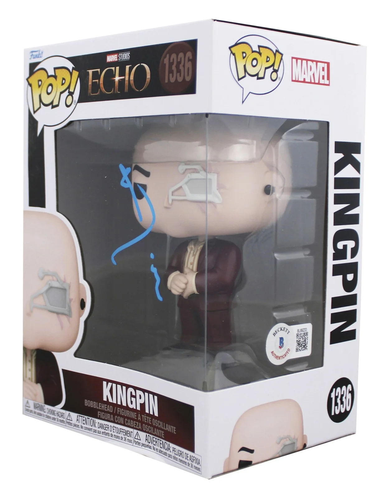 Vincent D'Onofrio — Vincent D'Onofrio Echo Signed Kingpin #1336 Funko Pop Vinyl Figure BAS #BL69233, image 2