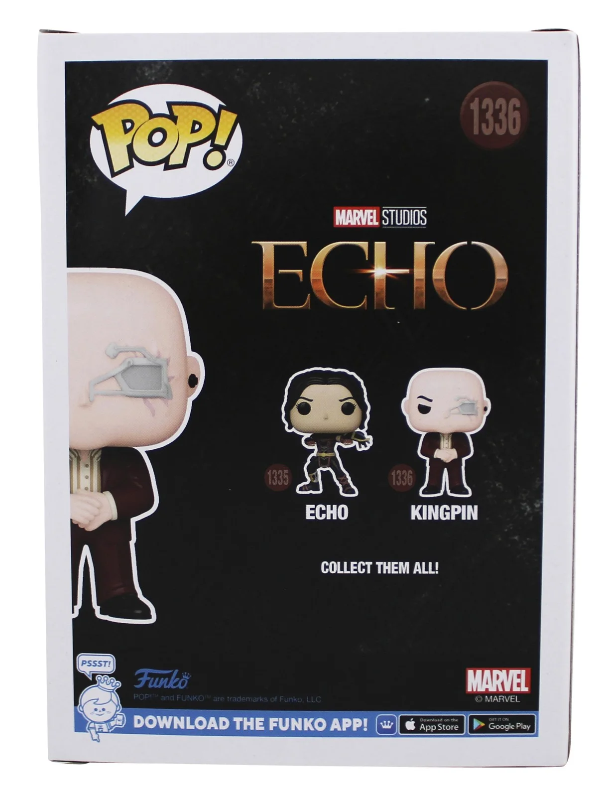 Vincent D'Onofrio — Vincent D'Onofrio Echo Signed Kingpin #1336 Funko Pop Vinyl Figure BAS #BL69233, image 4