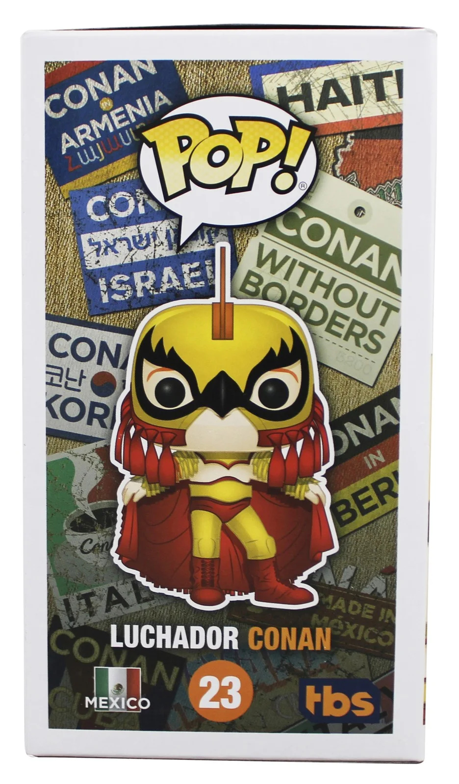 Conan O'Brien — Conan O'Brien Signed Luchador Conan #23 Funko Pop Vinyl Figure BAS #BL69229, image 5