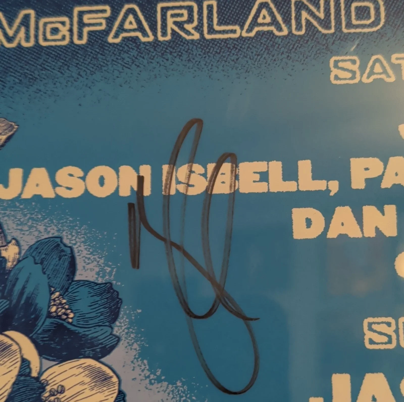 ShoalsFest 2025 Signed Poster McFarland Park Florence AL Original Music, изображение 3