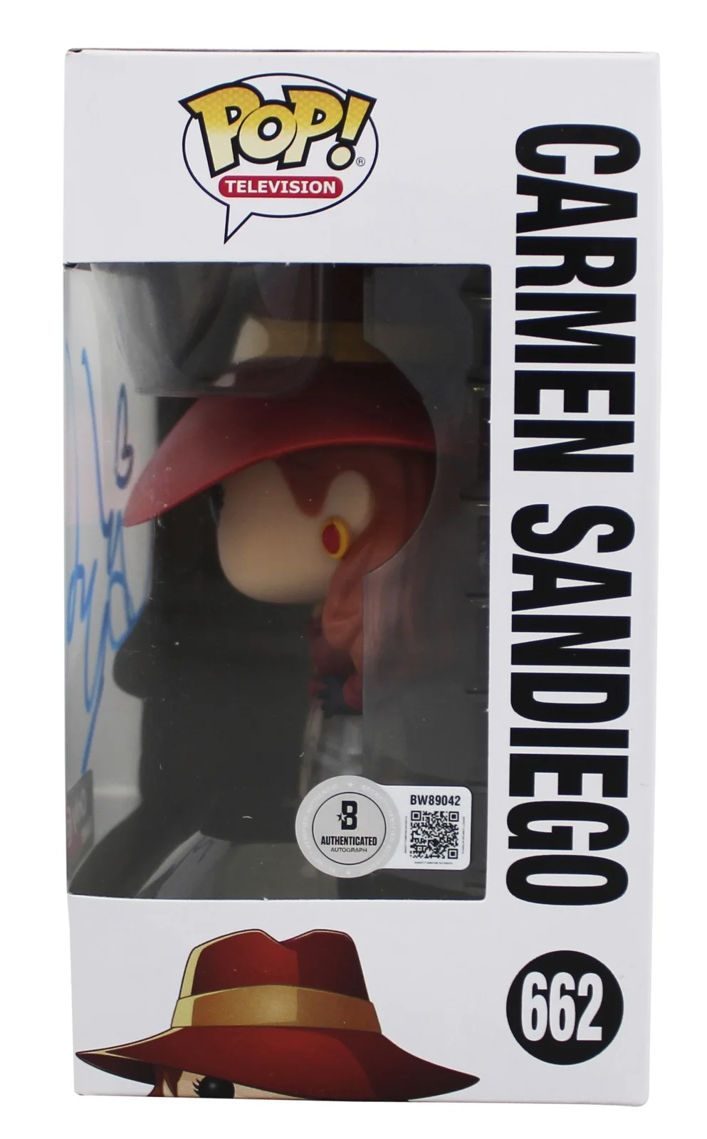 Gina Rodriguez — Gina Rodriguez Carmen Sandiego Signed #662 Funko Pop Vinyl Figure BAS #BW89042, изображение 3