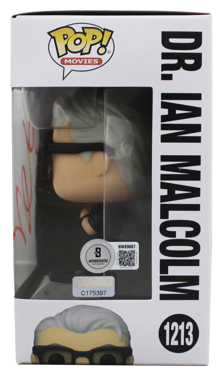 Jeff Goldblum — Jeff Goldblum Jurassic World Signed Dr. Ian Malcolm #1213 Funko Pop Figure BAS, image 3