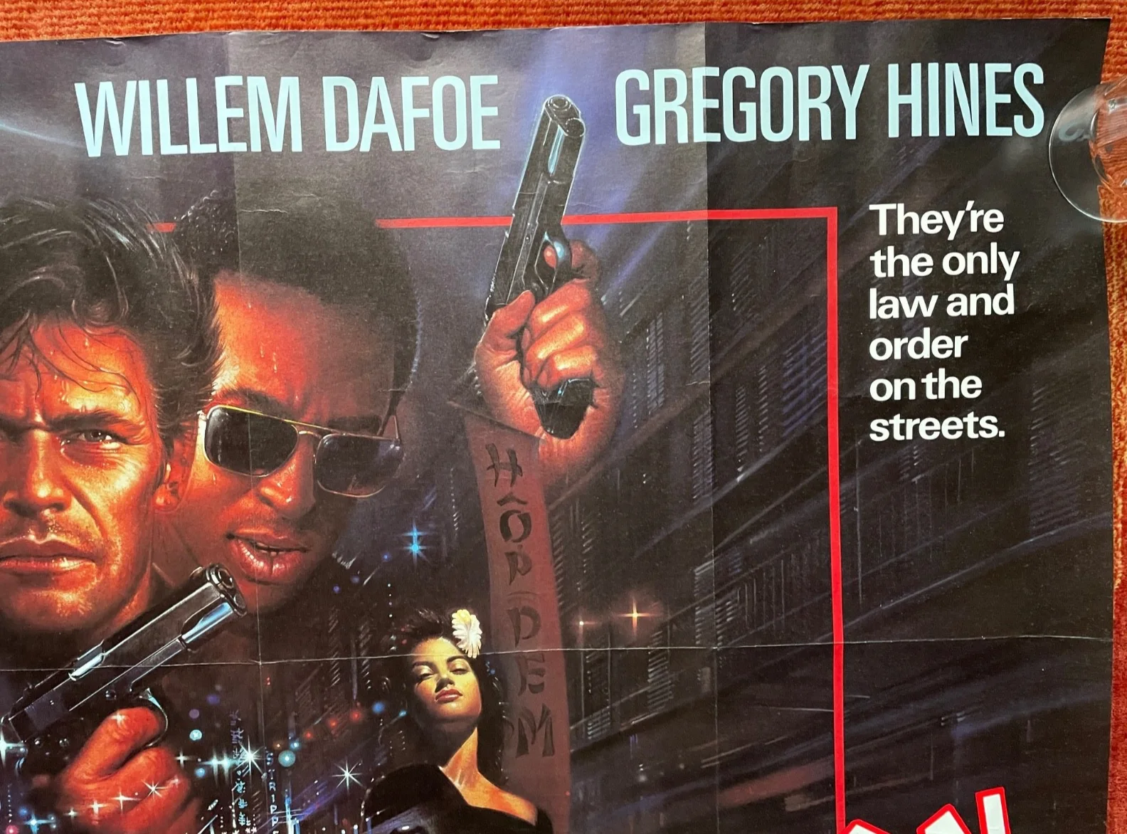SAIGON (1988) Original UK Quad Vietnam War Movie Film Poster Willem Dafoe, изображение 3
