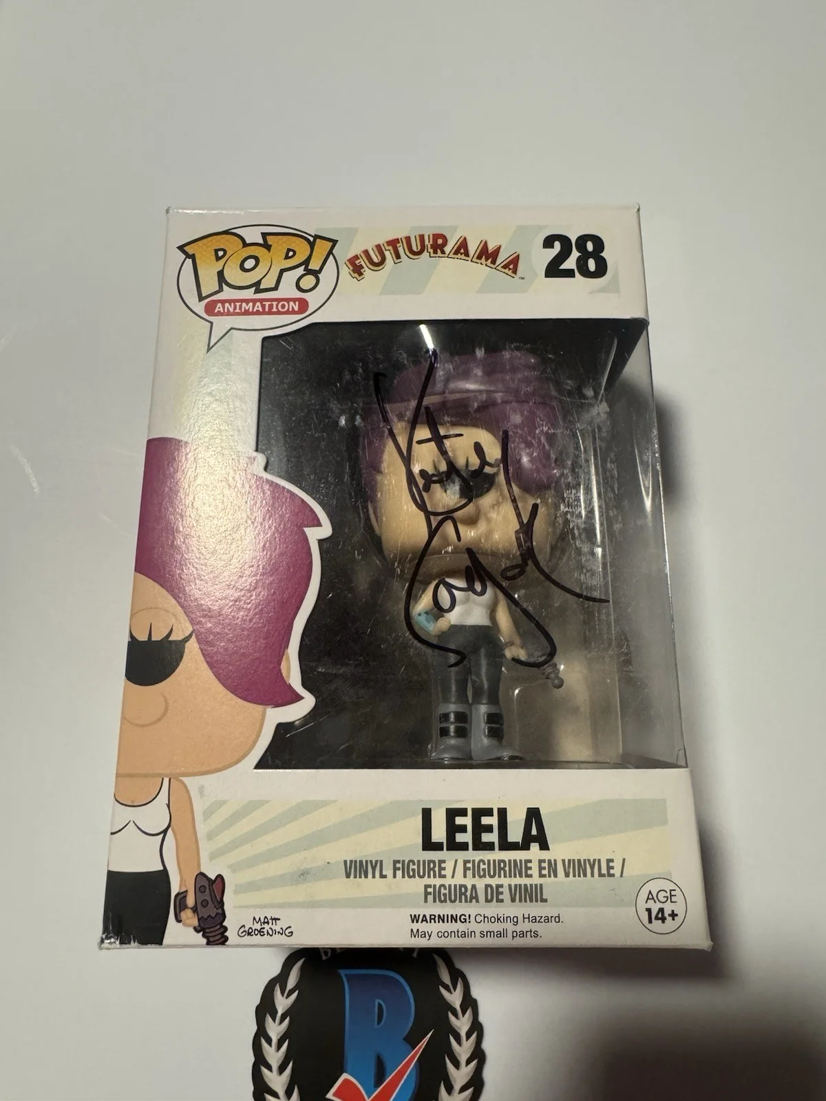 KATEY SAGAL SIGNED FUNKO POP #28 LEELA FUTURAMA BECKETT COA AUTHENTIC AUTOGRAPH, изображение 2