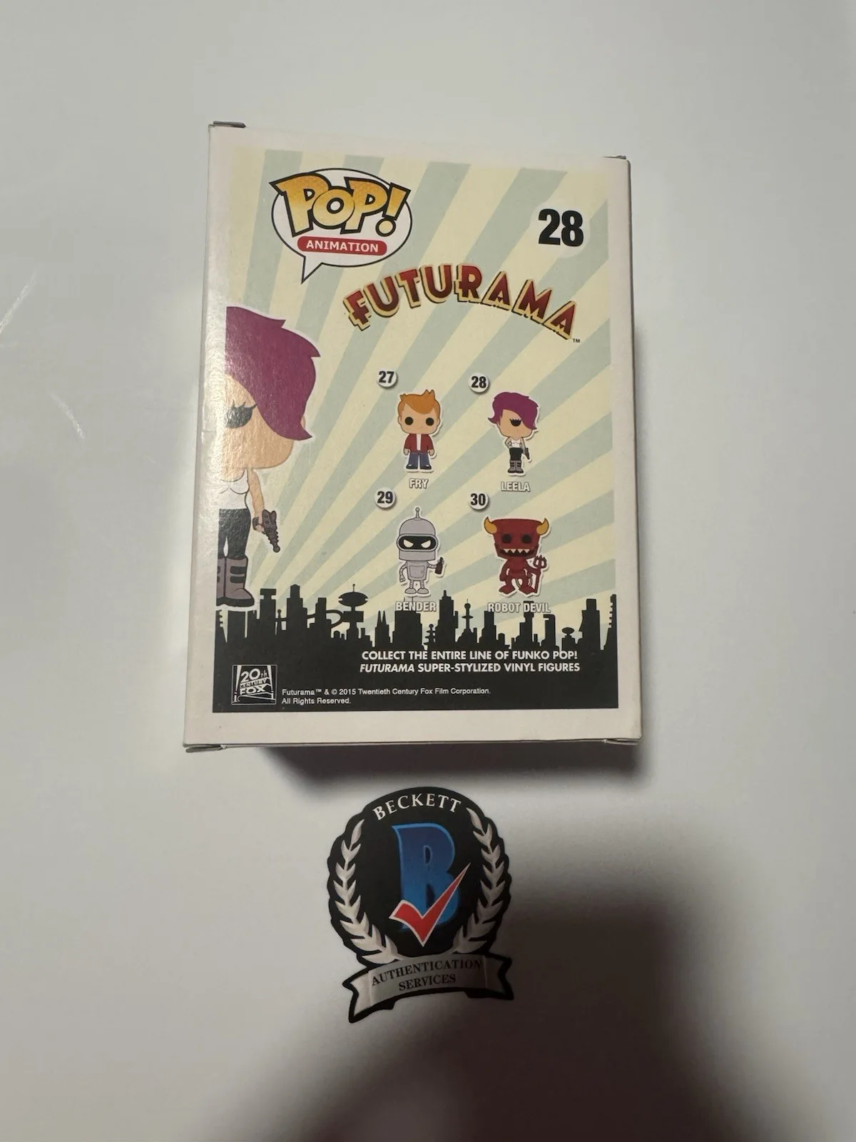 KATEY SAGAL SIGNED FUNKO POP #28 LEELA FUTURAMA BECKETT COA AUTHENTIC AUTOGRAPH, изображение 4