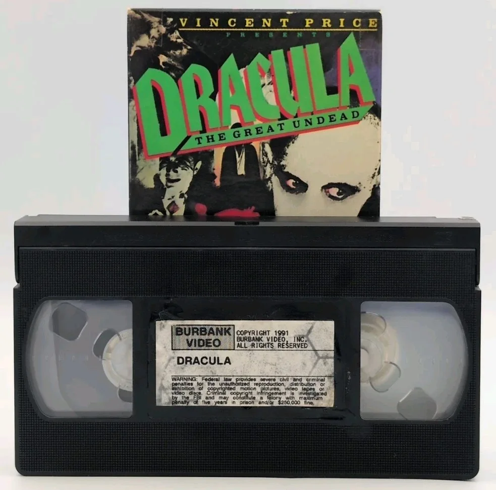 Dracula The Great Undead (VHS 1986) Rare ^^ Buy 2 Get 1 Free ^^ Vincent Price, изображение 2