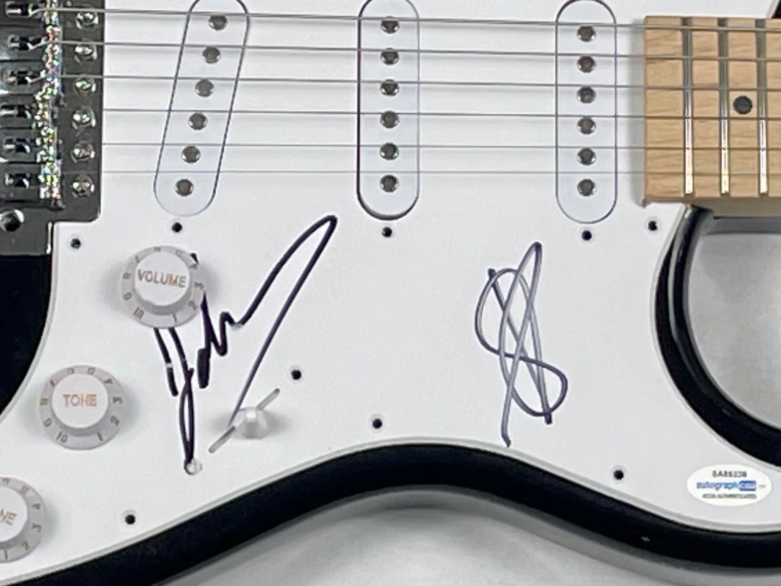 GOO GOO DOLLS Signed Autograph Electric Guitar John Rzeznik Robby Takac ACOA COA, изображение 5