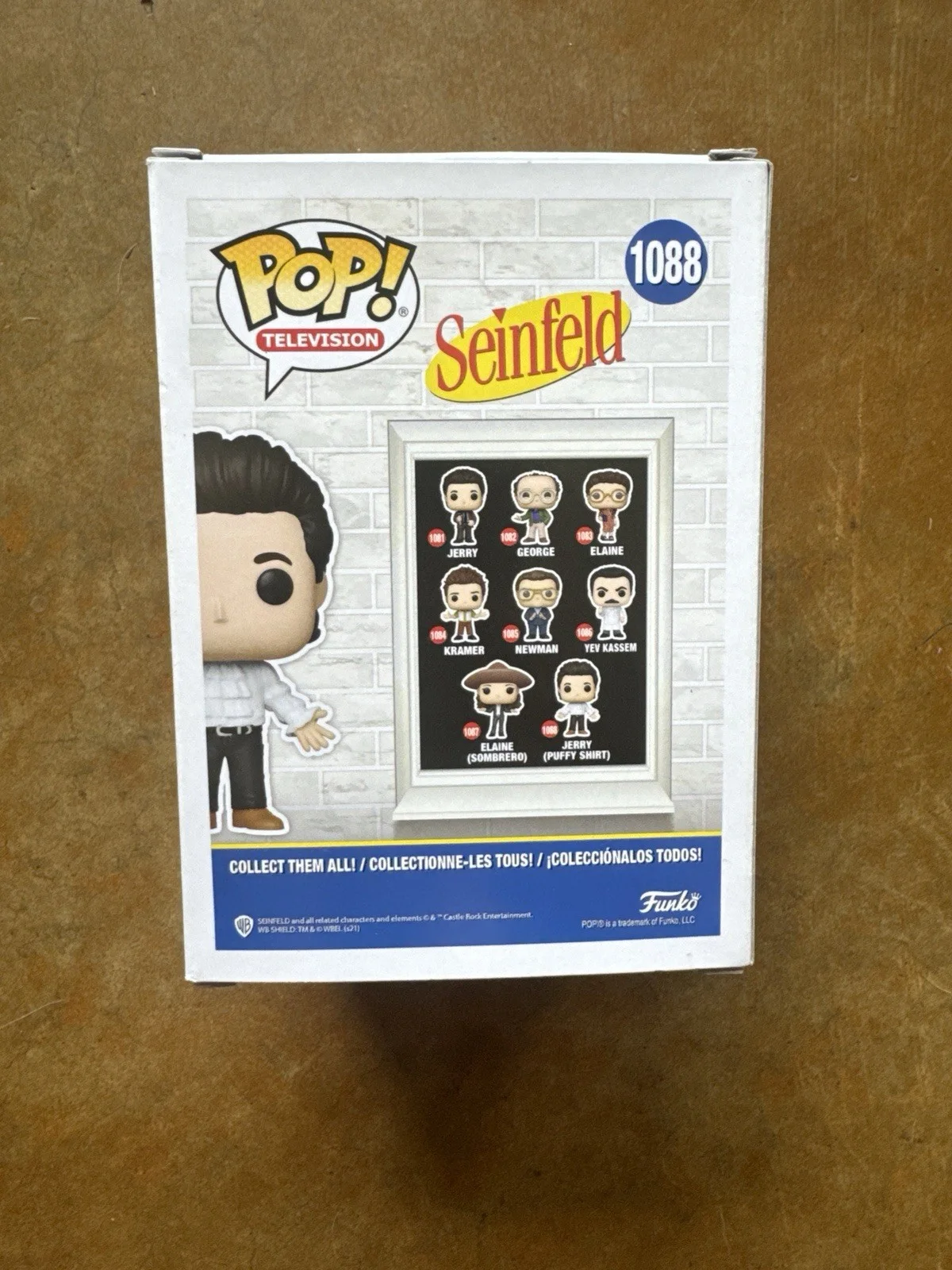 Jerry Seinfeld Signed Autographed Puffy Shirt Pop Funko 1088 JSA/COA, изображение 5