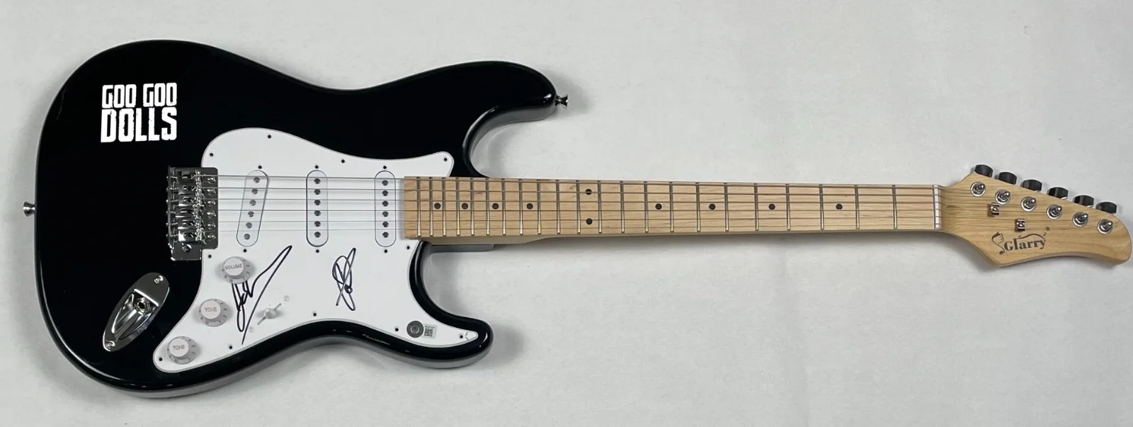 John Rzeznik Robby Takac GOO GOO DOLLS Signed Autograph Electric Guitar BAS COA, изображение 2