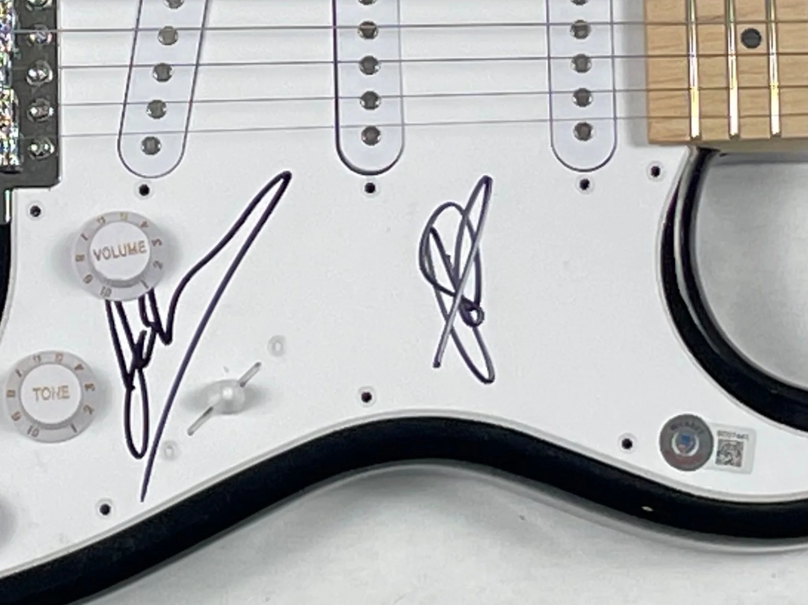 John Rzeznik Robby Takac GOO GOO DOLLS Signed Autograph Electric Guitar BAS COA, изображение 5