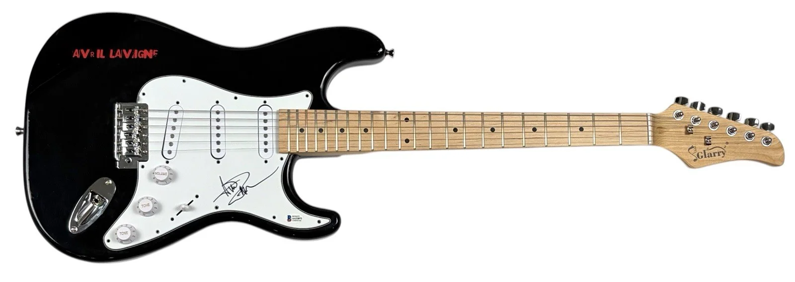 Avril Lavigne Signed Autograph Electric Guitar Under My Skin Let Go Beckett COA, изображение 2
