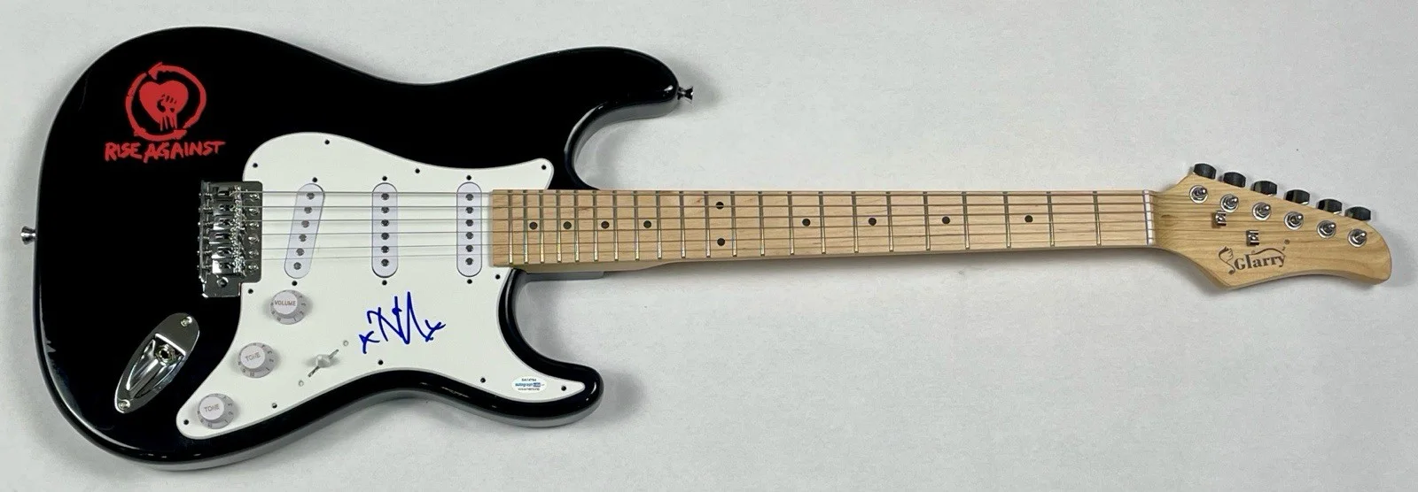 RISE AGAINST Tim McIlrath Signed Autograph Electric Guitar Band Singer ACOA COA, image 3